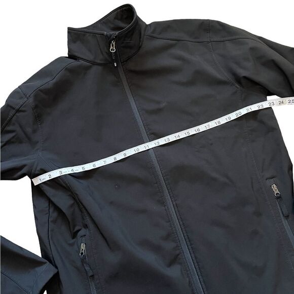 COAL HARBOUR Black Fleece Lined Lightweight Zip Up Rain Fall Jacket XL - Picture 6 of 8